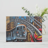 Invitation Graffiti urbain dans le métro (Debout devant)