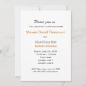 Invitation Graissage simple, gris et blanc (Devant)