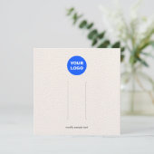 Invitation Grand ajout de logo en cuir d'écran de cheveux (Debout devant)