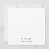 Invitation Grand ajout de logo en cuir d'écran de cheveux (Dos)