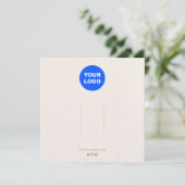 Invitation Grand ajout de logo en cuir d'écran de cheveux (Debout devant)