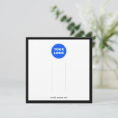 Invitation Grand ajout d'un logo à l'écran de cheveux (Debout devant)