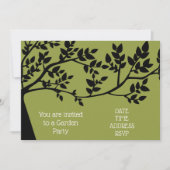 Invitation Grand arbre Fête de jardin fonction (Devant)