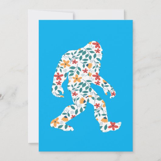 INVITATION GRAND BIGFOOT FLORAL (Devant)