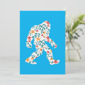 INVITATION GRAND BIGFOOT FLORAL (Debout devant)