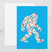 INVITATION GRAND BIGFOOT FLORAL (Devant / Derrière)