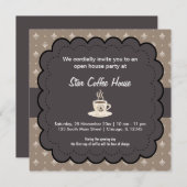 Invitation Grand café d'ouverture (Devant / Derrière)