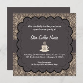 Invitation Grand café d'ouverture (Devant / Derrière)