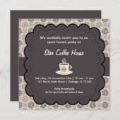 Invitation Grand café d'ouverture (Devant / Derrière)