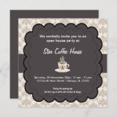 Invitation Grand café d'ouverture (Devant / Derrière)