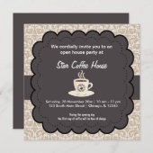 Invitation Grand café d'ouverture (Devant / Derrière)
