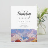 Invitation Grand Canyon Arizona Anniversaire Weekend Invitati (Debout devant)