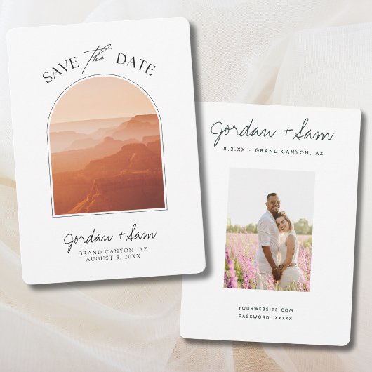 Invitation Grand Canyon Sunset Wedding Enregistrer la date