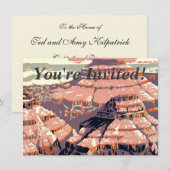 Invitation Grand Canyon Western Graphic Art American (Devant / Derrière)