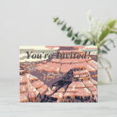 Invitation Grand Canyon Western Graphic Art American (Debout devant)