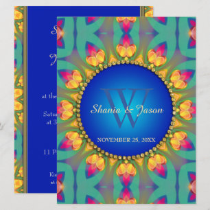 Invitation Grand carton d'invitation à monogramme de tourneso
