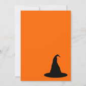 Invitation Grand Casquette noir d'Halloween (Dos)