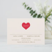 Invitation Grand coeur (Debout devant)