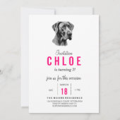 Invitation Grand Danois (Dos)