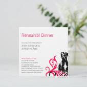 Invitation Grand Danois rose (Debout devant)
