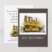 Invitation Grand Dojd Bulldozer (Devant / Derrière)