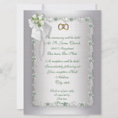 Invitation grand format blanc et élégant (Dos)