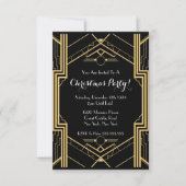 Invitation Grand Gatsby des années 1920 (Devant)