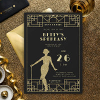 Grand Gatsby Flapper Roaring 20 Speakeasy Annivers