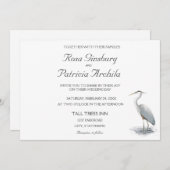 Invitation Grand Héron Bleu (Devant / Derrière)