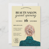 Invitation Grand inauguration du salon de parties scintillant (Devant)