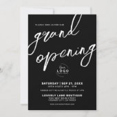 Invitation Grand Logo d'ouverture Élégante entreprise (Devant)