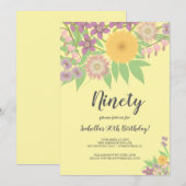 Invitation Grand-mère Anniversaire (Devant / Derrière)