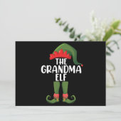 Invitation Grand-mère Elf Correspondante Famille Groupe Noël (Debout devant)