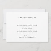 Invitation Grand-mère et Grande-fille Love Birthday Card (Dos)