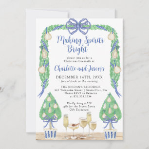 Invitation Grand-millénaire Noël Fête Cocktail