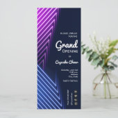 Invitation Grand néon d'ouverture (Debout devant)