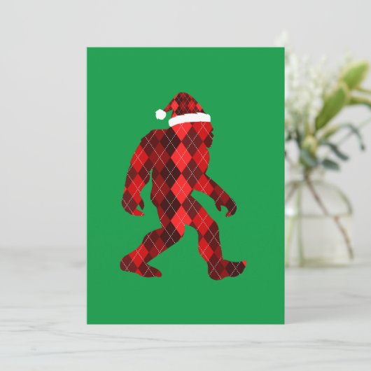 Invitation Grand Noël de Bigfoot - Joyeux Noël drôle (Debout devant)