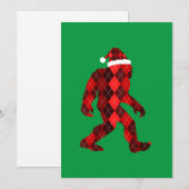 Invitation Grand Noël de Bigfoot - Joyeux Noël drôle (Devant / Derrière)