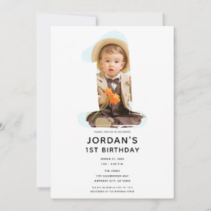 Invitation Grand Numéro 1 UNE Photo Premier 1er Anniversaire