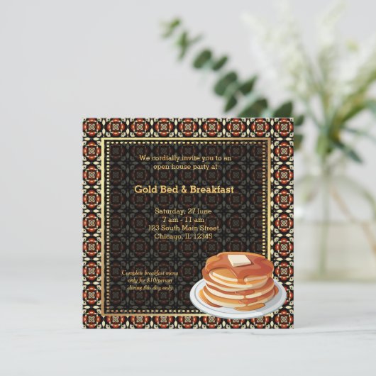 Invitation Grand Ouverture Bed & Breakfast (Debout devant)