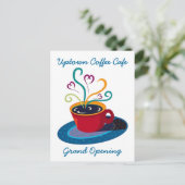 INVITATION GRAND OUVERTURE CAFÉ BOUTIQUE CAFÉ CART (Debout devant)