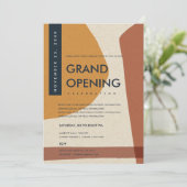 INVITATION GRAND OUVERTURE DE L'ORANGE D'ART ABSTRAIT MODERNE (Debout devant)