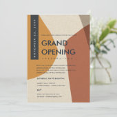 INVITATION GRAND OUVERTURE DE L'ORANGE D'ART ABSTRAIT MODERNE (Debout devant)