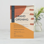 INVITATION GRAND OUVERTURE DE L'ORANGE D'ART ABSTRAIT MODERNE (Debout devant)