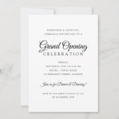 Invitation Grand ouverture d'entreprise formelle Simple Minim (Devant)