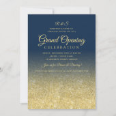Invitation Grand ouverture d'entreprise Gold Glam Parties sci (Devant)