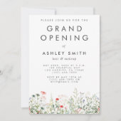 Invitation Grand ouverture du fleur sauvage Meadow (Devant)