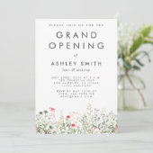 Invitation Grand ouverture du fleur sauvage Meadow (Debout devant)