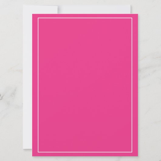 Invitation Grand ouverture du logo rose chaud (Dos)