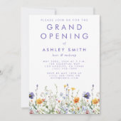 Invitation Grand ouverture fleur sauvage (Devant)